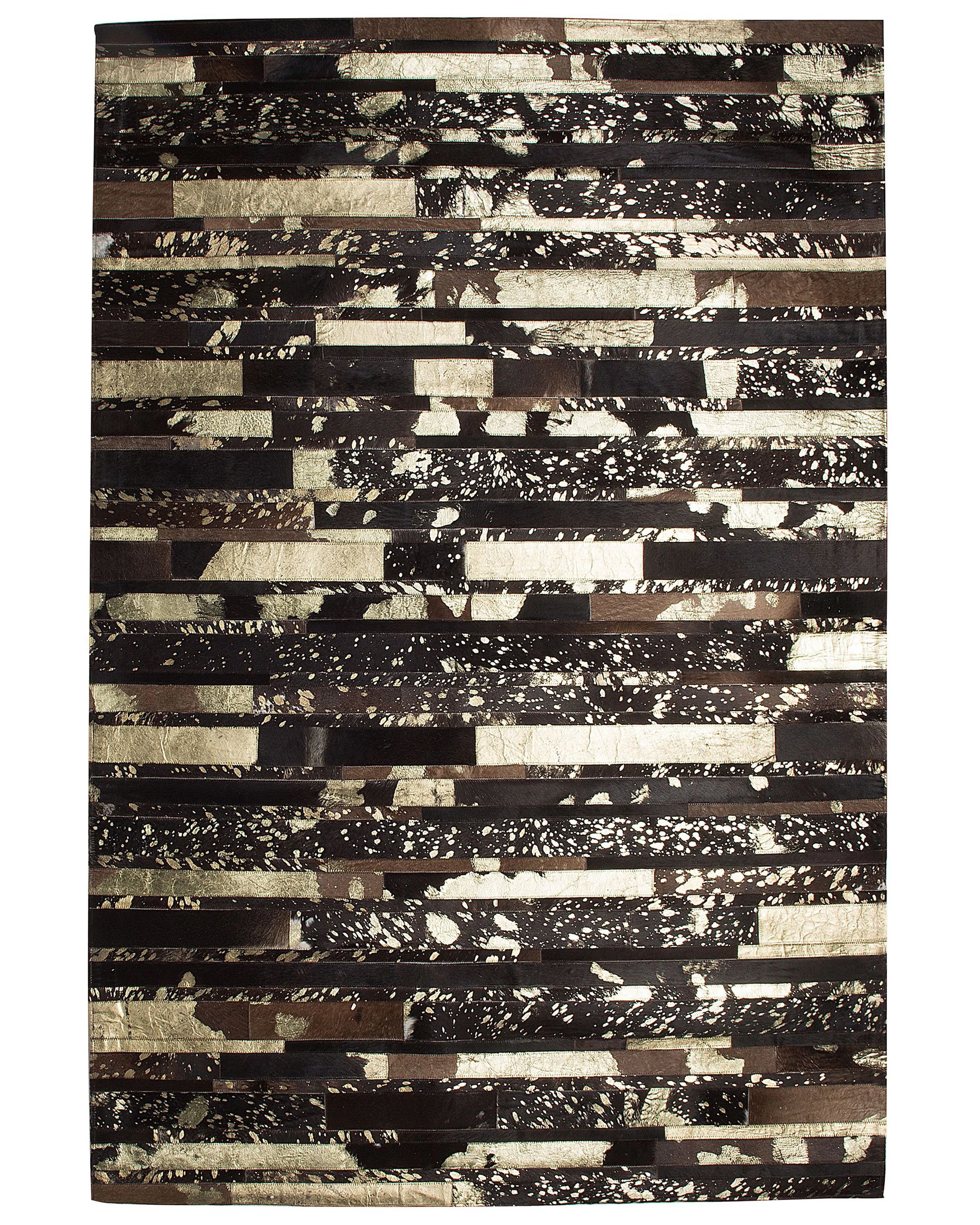 Vloerkleed ARTVIN Bruin 160 x 230 cm Leer