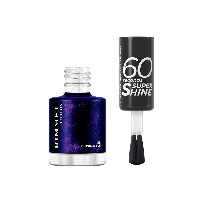 Rimmel 60 Seconds Supershine Nagellak Midnight Rush 563 8 ML