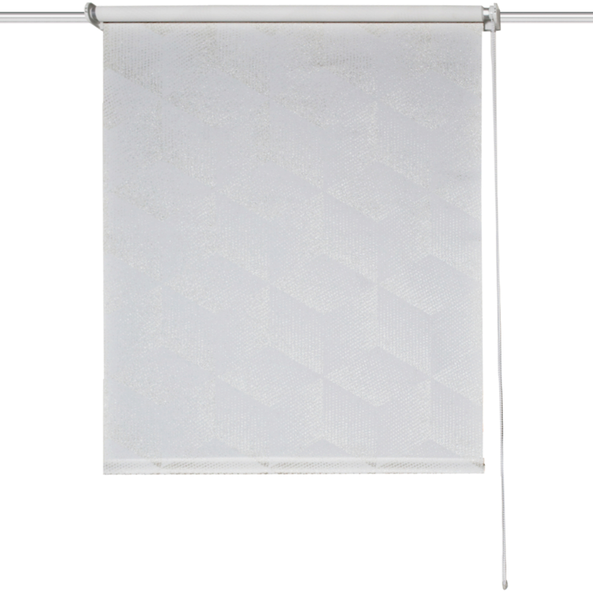 Kettenzugrollo TRIAGO - silber - 45x150 cm