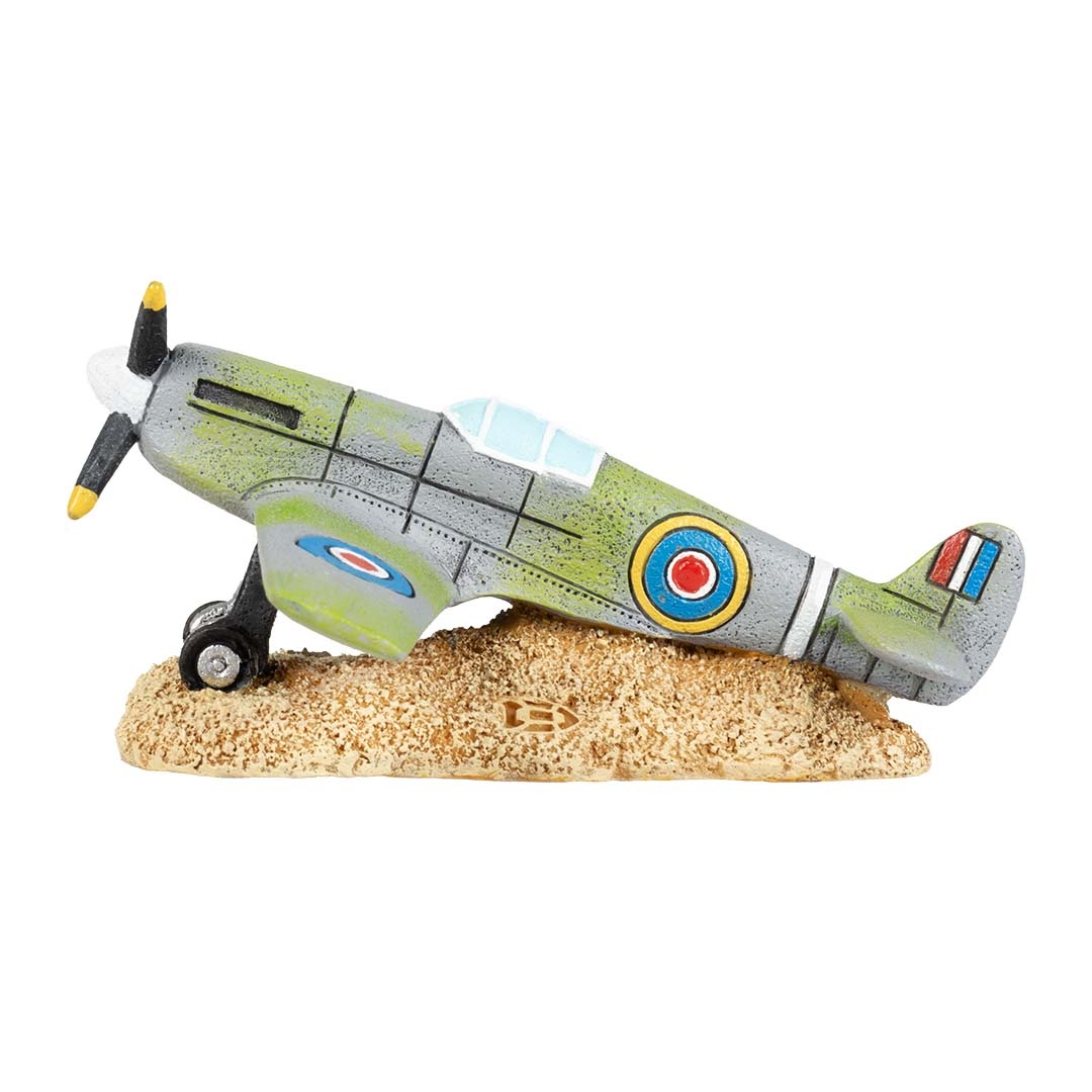 Aqua D'ella Spitfire Vliegtuig Aquariumdecoratie