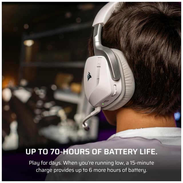 Corsair Void v2 trådløst gaming-headset (hvid)
