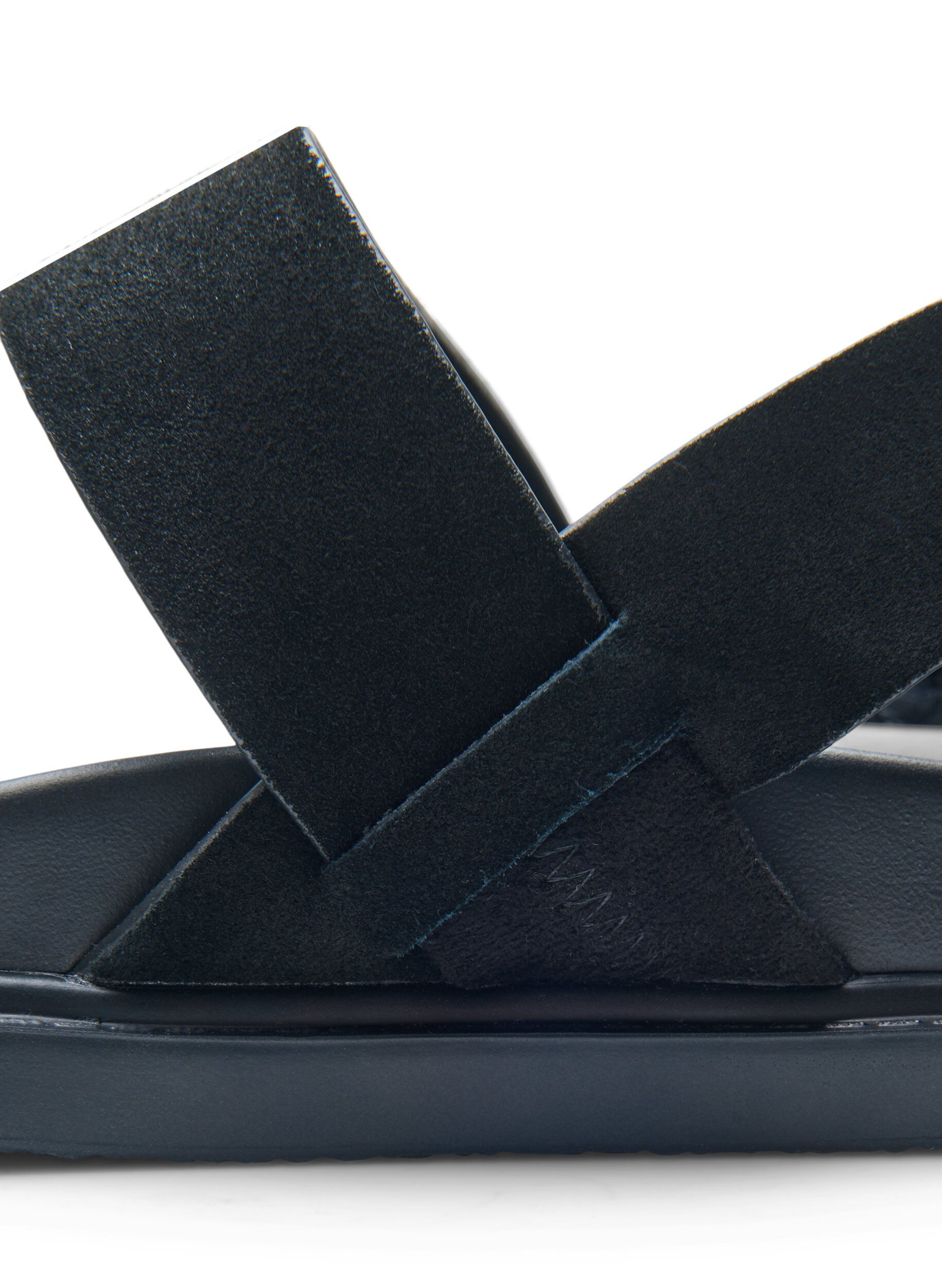 Wide fit sandal i ruskind