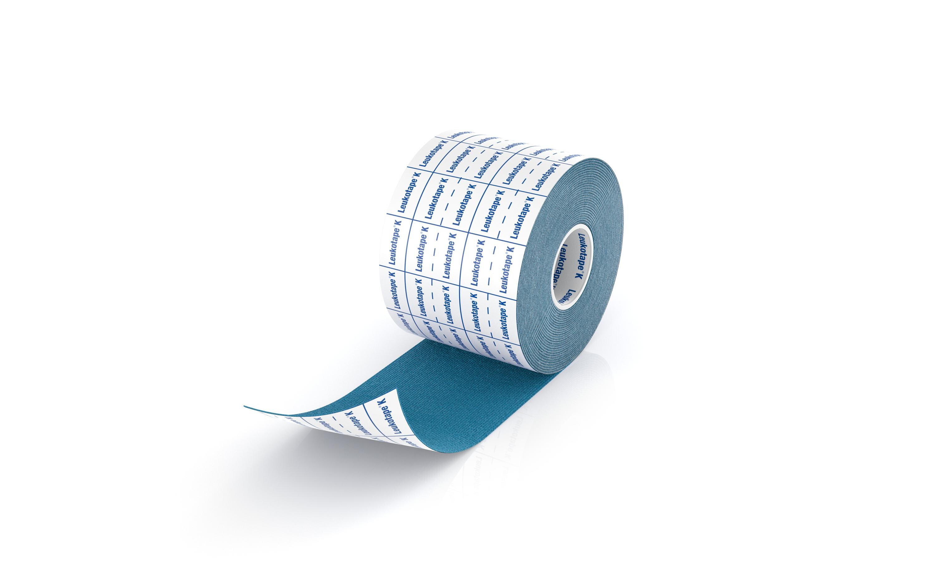 K elastischer Tapeverband blau, 5 cm x 5 mKinesiologie Tape für Sport und Alltag
