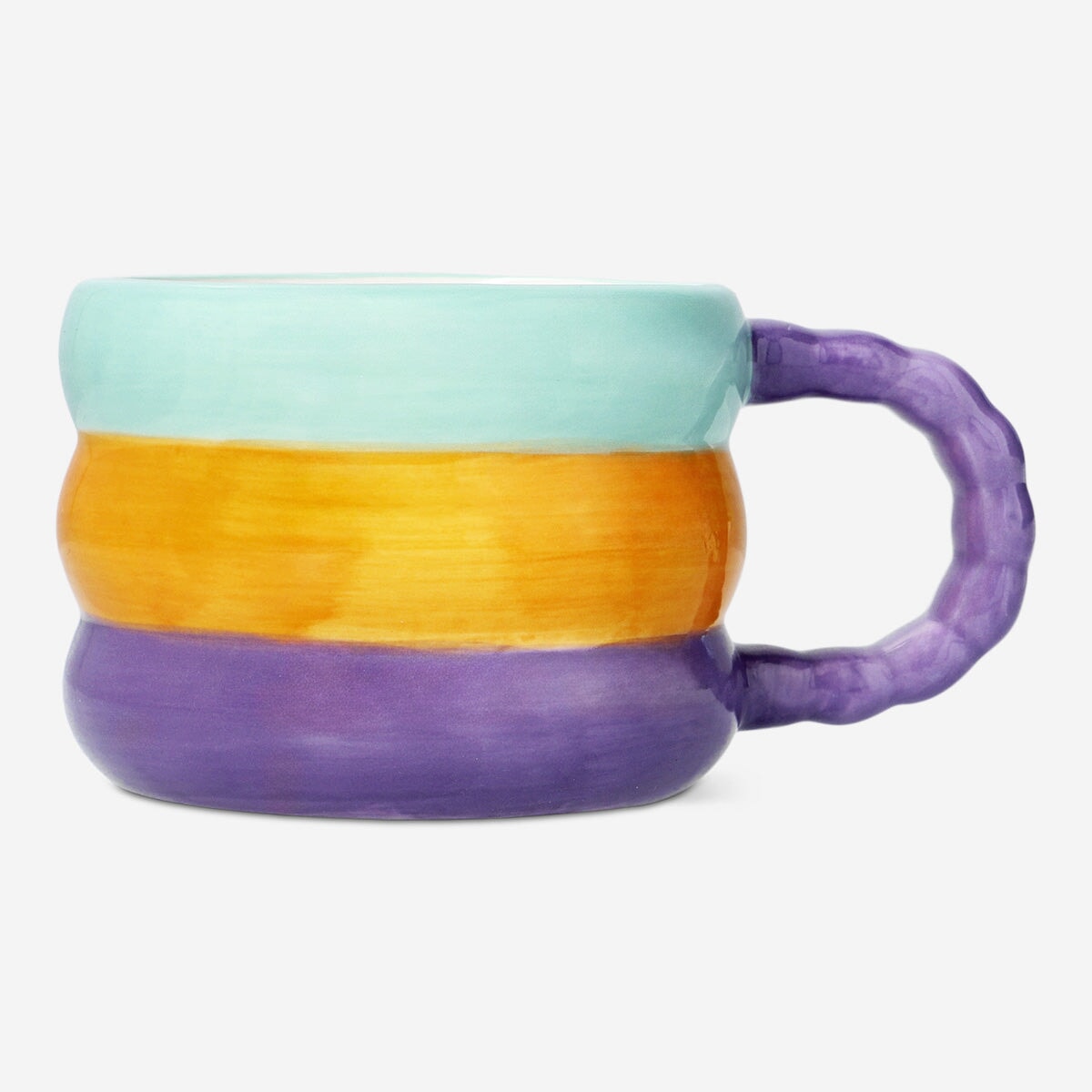 Farverigt krus med boblehank - 400 ml