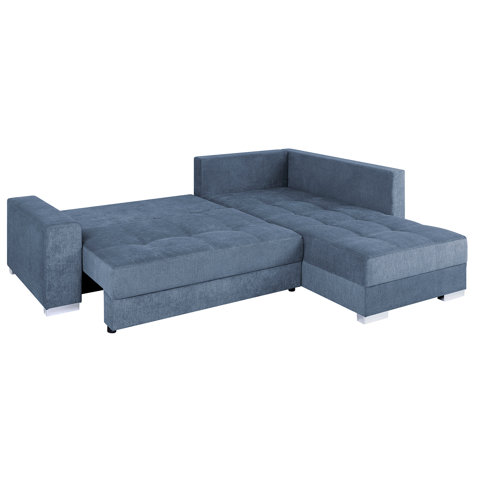 Ecksofa - denim - mit Liegefunktion