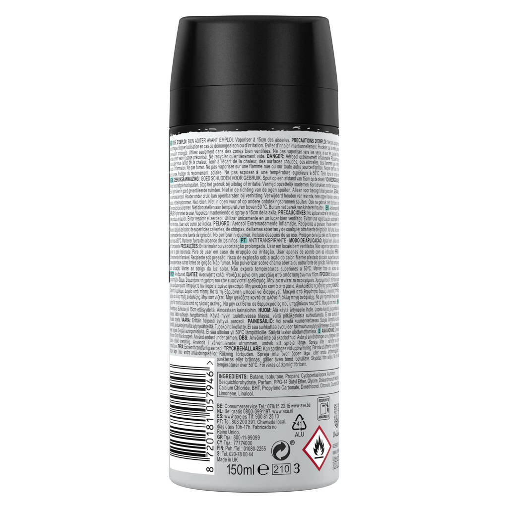 Lekkere mannelijke geurApollo anti-transpirant spray - 6 x 150 ml