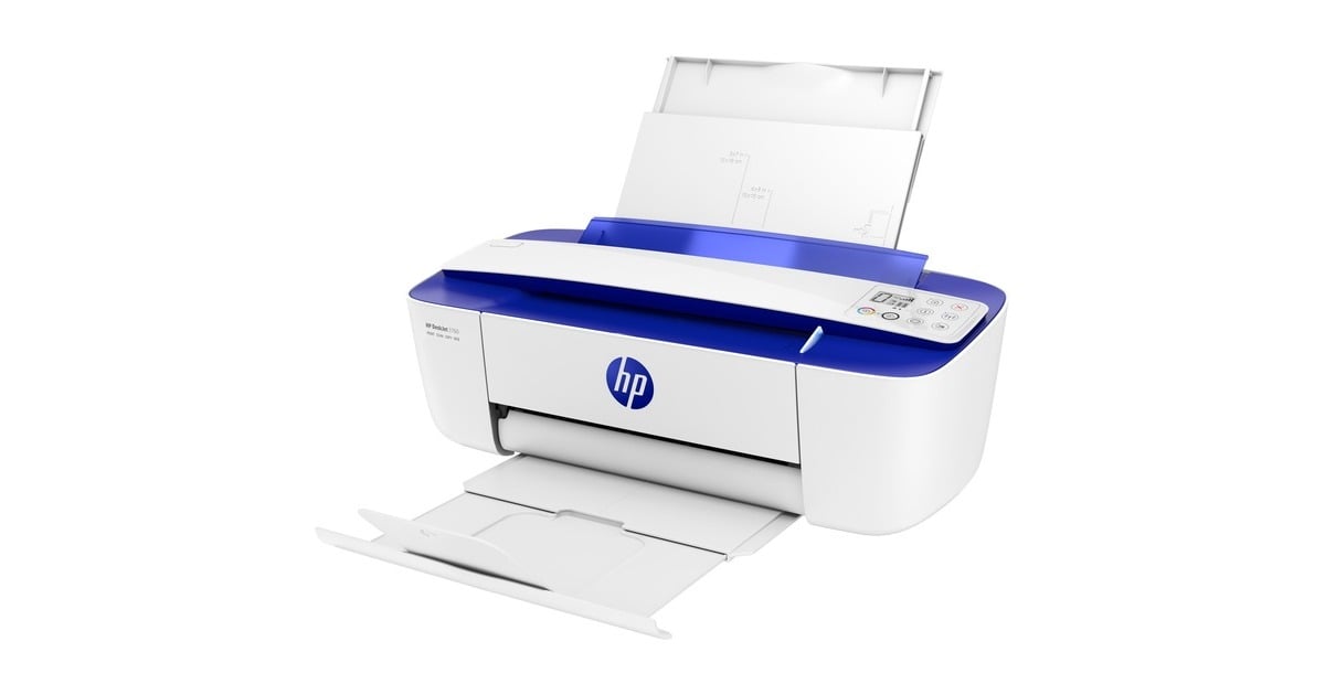 HPDeskJet 3760 all-in-one inkjetprinter  (Wit/blauw, Scannen, Kopiëren, Wi-Fi)