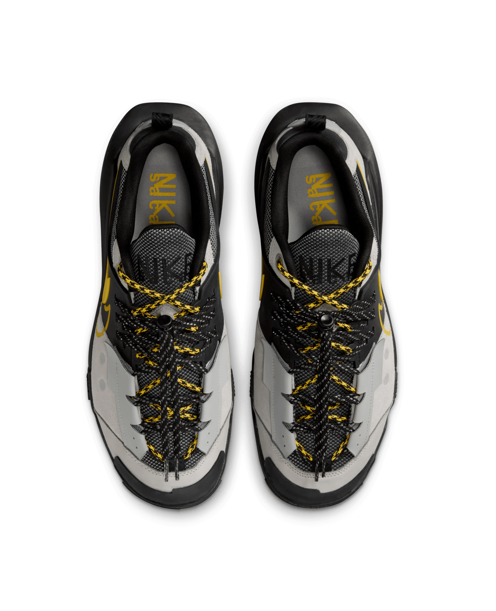 Nike Zegamadome x Sacai (Matte Silver/Tour Yellow-Black)