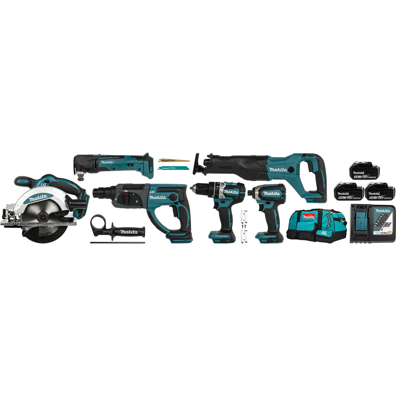 Makita DLX6038T combopack 18V 3x 5,0Ah Li-ion