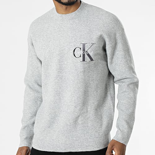 Pull Two Tone Monogram 9662 Gris Chiné