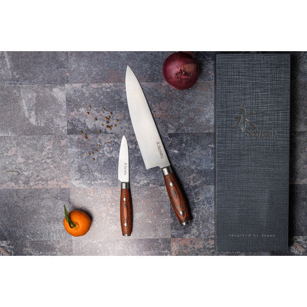 Coffret 2 couteaux de cuisine Sayuto Pakka X50 Sayuto