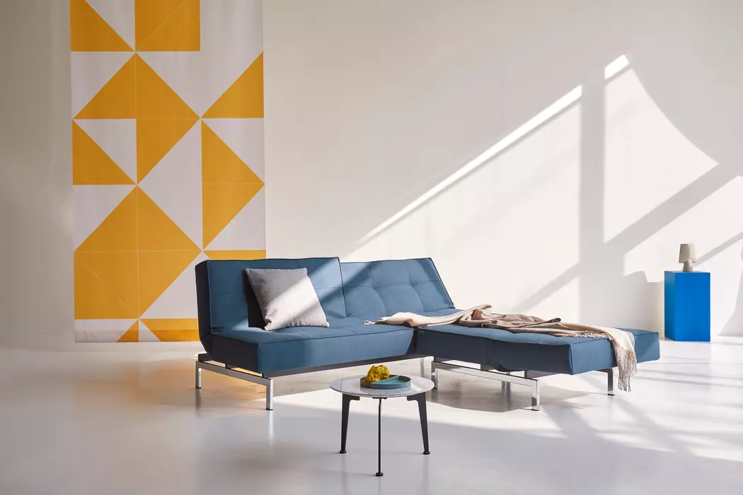 Schlafsofa Splitback Chrom