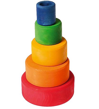 Grimms Holzspielzeug - Stapelnäpfe - 5 Teile - Rot