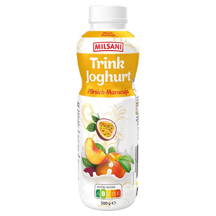 MILSANI Trinkjoghurt 500 g, Pfirsich-Maracuja