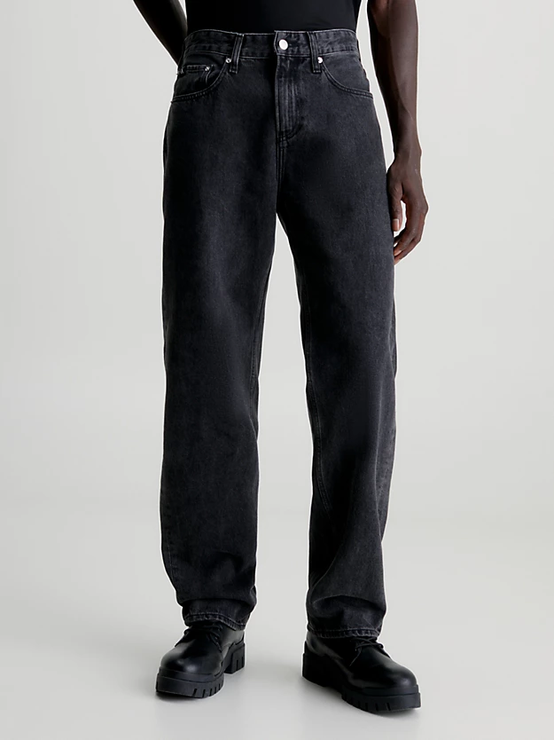 Calça jeans reta dos anos 90