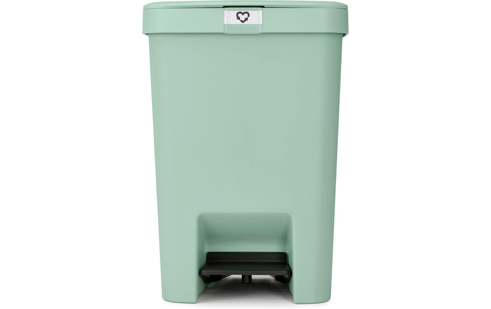 Recyclingbehälter StepUp 25 l, GrünTreteimer für Recyclingmaterialien
