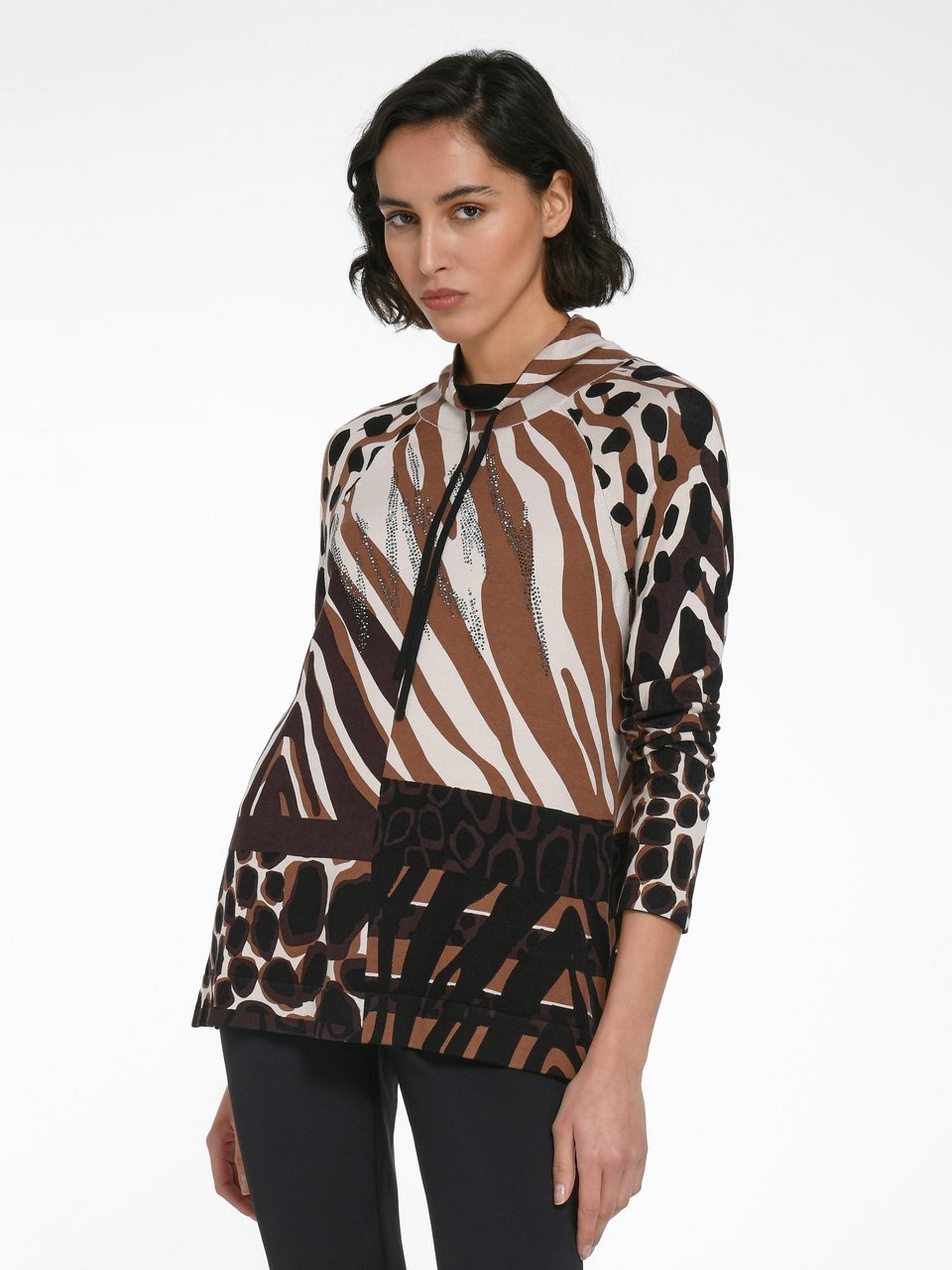 Pullover mit Stehkragen