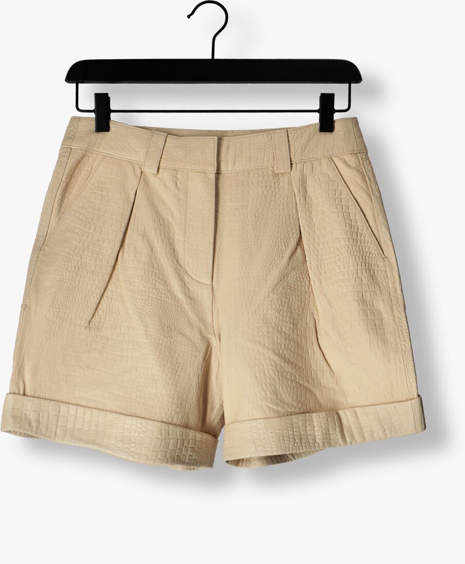NOTES DU NORD creme notes du nord shorts georgina leather shorts