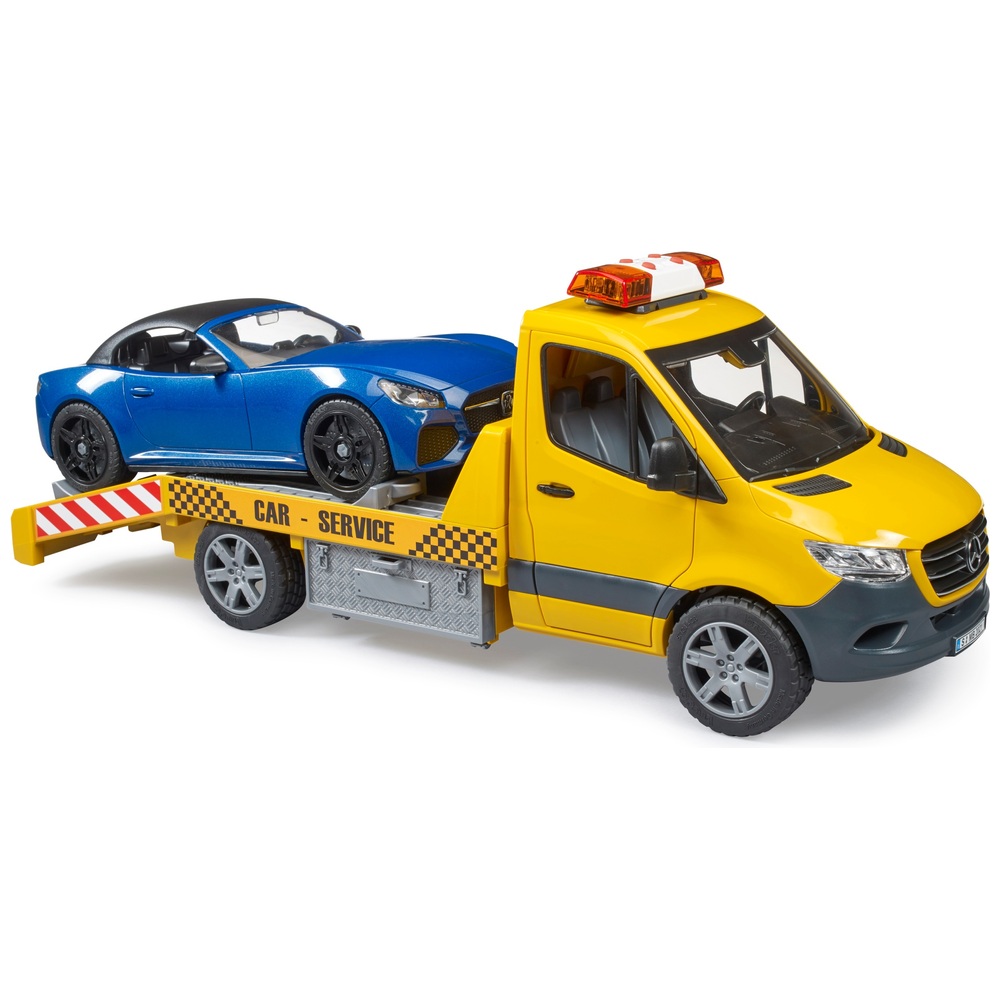 Bruder Mercedes-Benz Sprinter Autotransporter mit Roadster-Fahrzeug