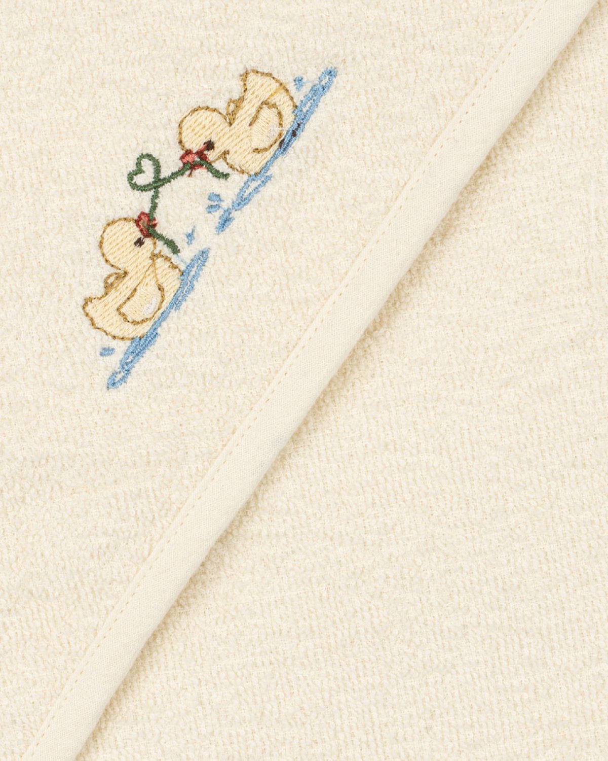 Badehåndkle Baby m/ Hette 75×75 cm – Øko Bomullsfrotté | Figo Baby Towel GOTS