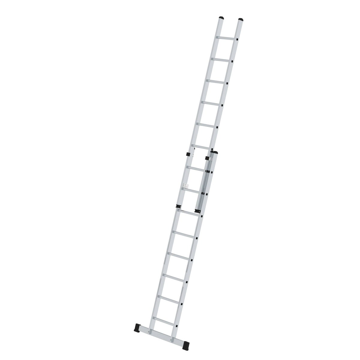 PROREGAL 2-delige sportschuifladder met standaard dwarsbalk, 2 x 8 sporten