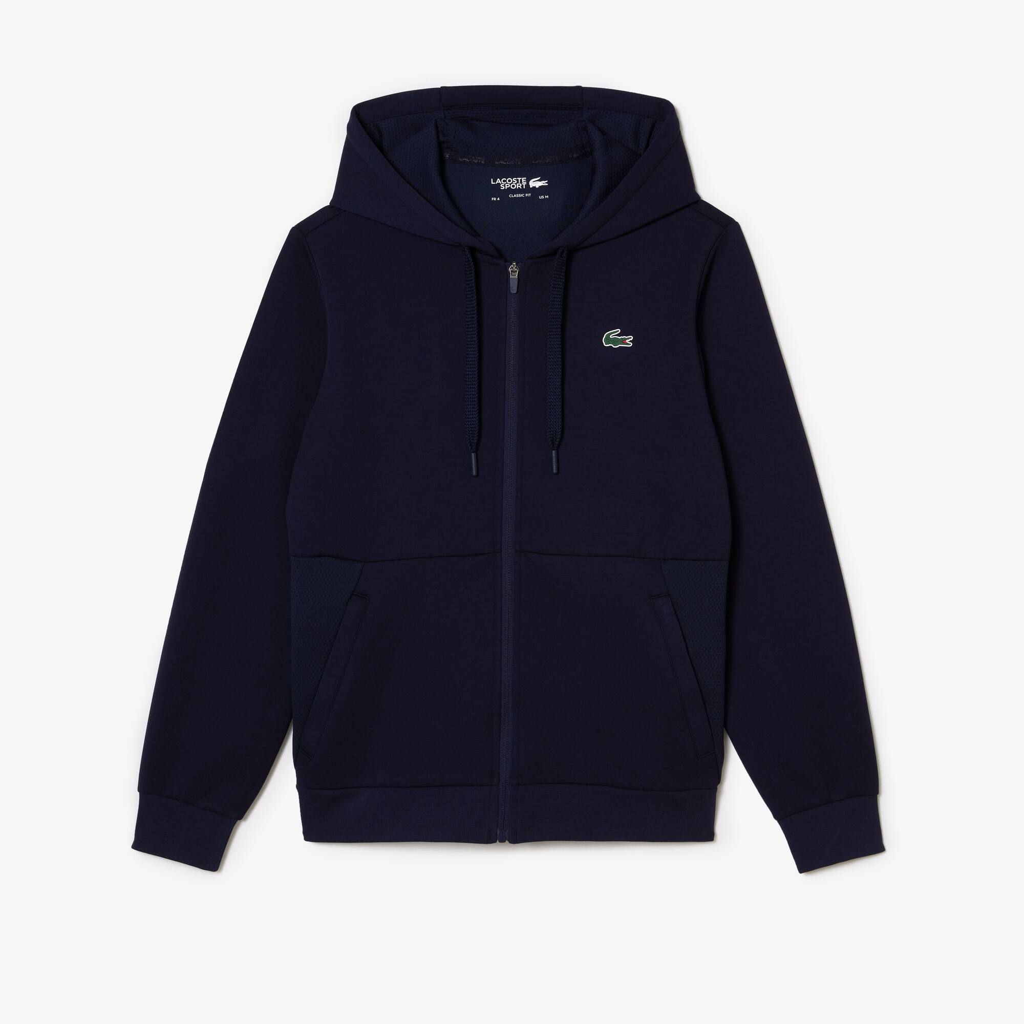 Sweatshirt à capuche Lacoste SPORT avec empiècements en mesh Sweatshirts - Bleu - Lacoste - Homme