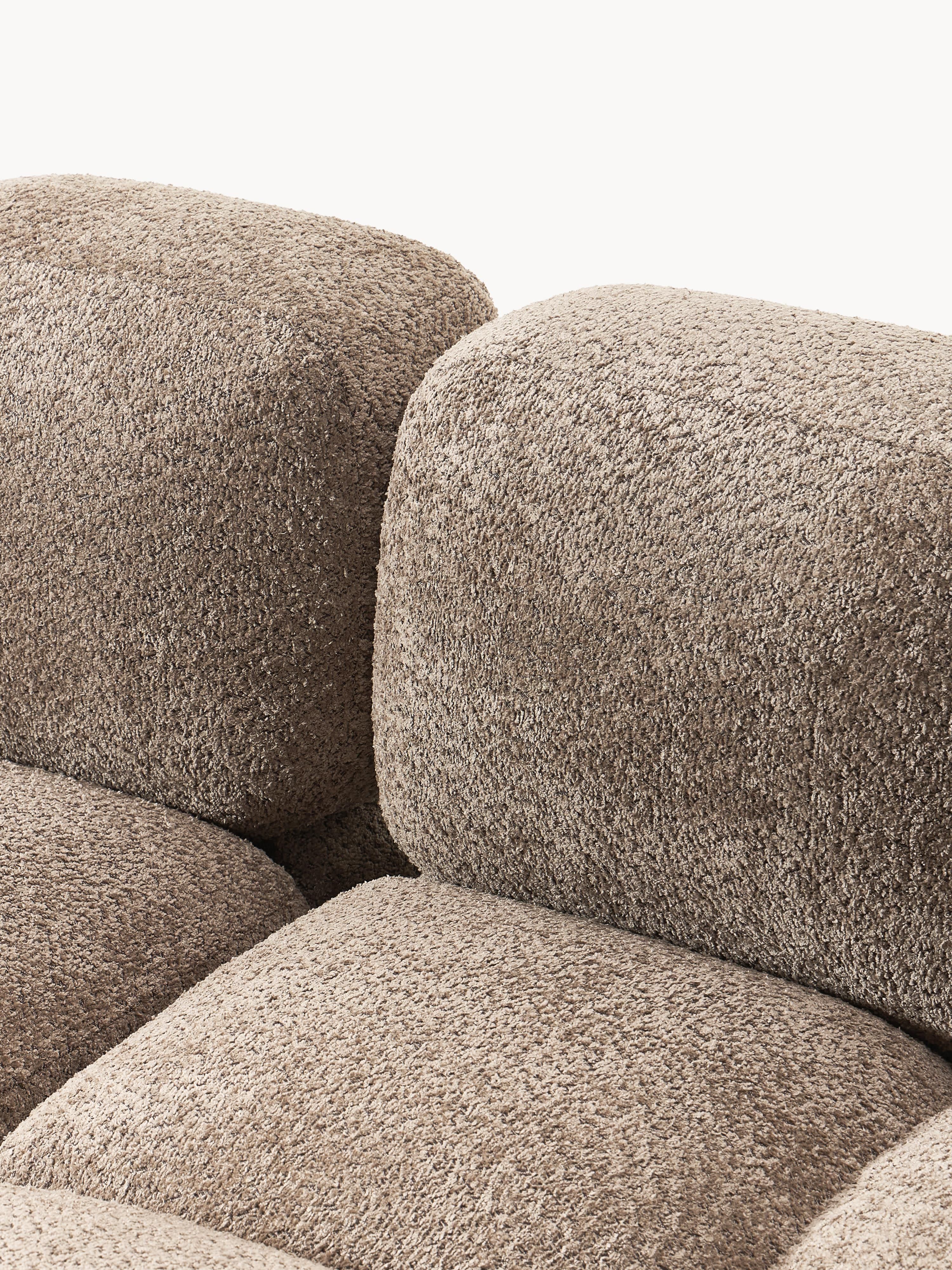 Modulaire bank Tayla (4-zits) van teddy bouclé