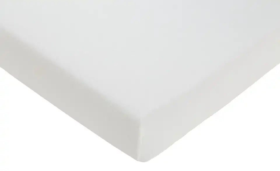 levelone Jersey-Spannbetttuch Weiß 140 cm