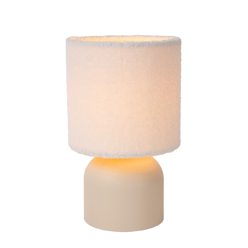 Lucide WOOLLY tafellamp Ø16 cm Beige