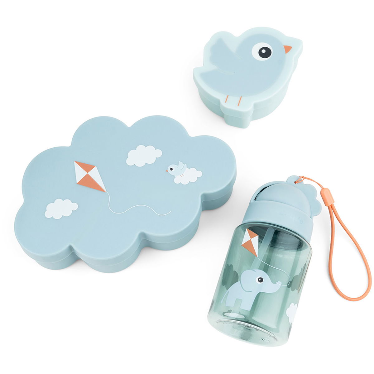 Done by DeerDone by Deer   Lunch und Snackbox Set playground blau