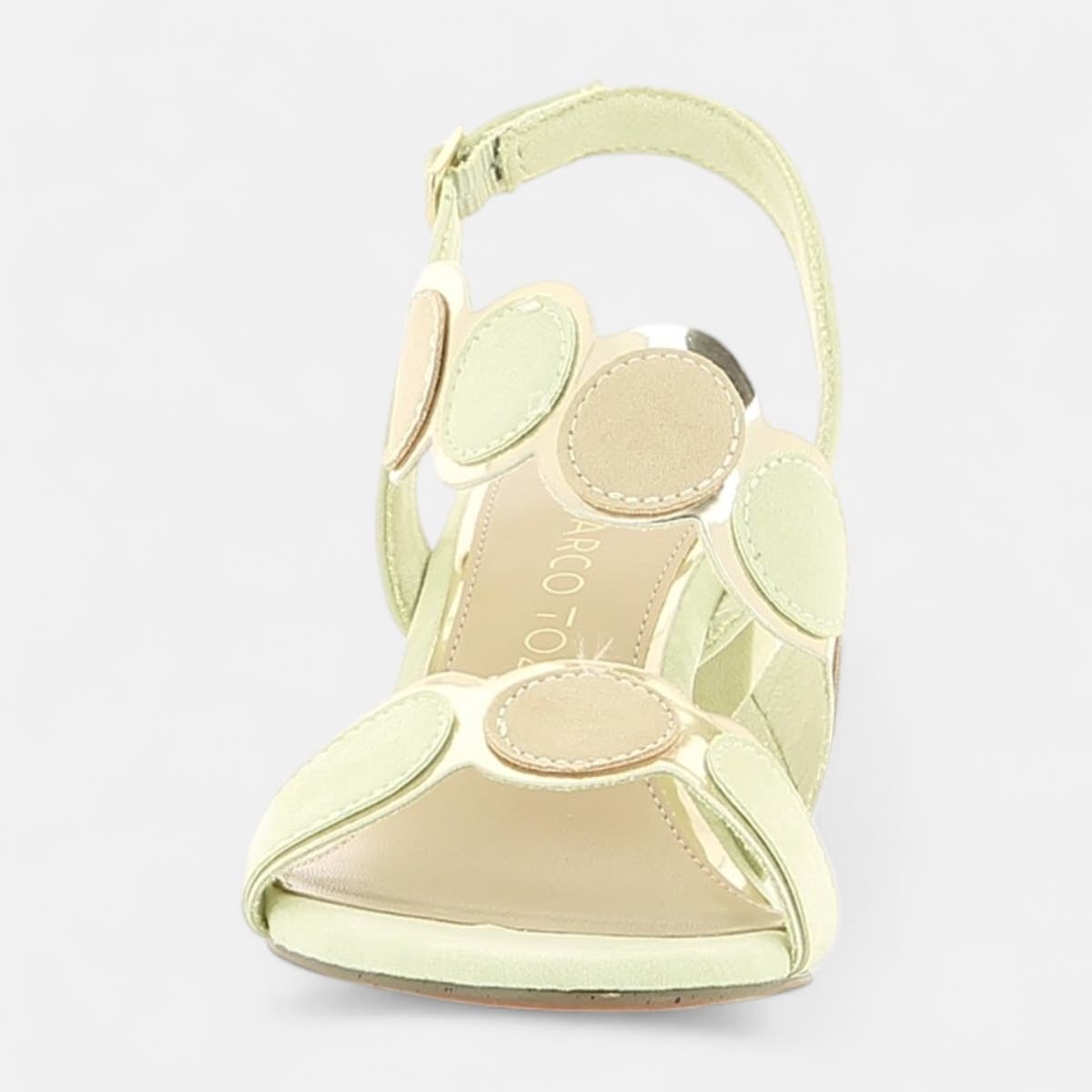 Nu-pieds à talon Femme vert clair