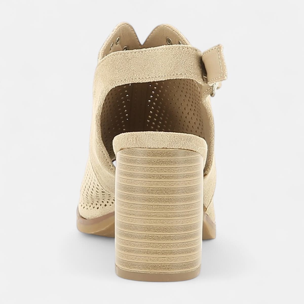 Nu-pieds à talon Femme beige