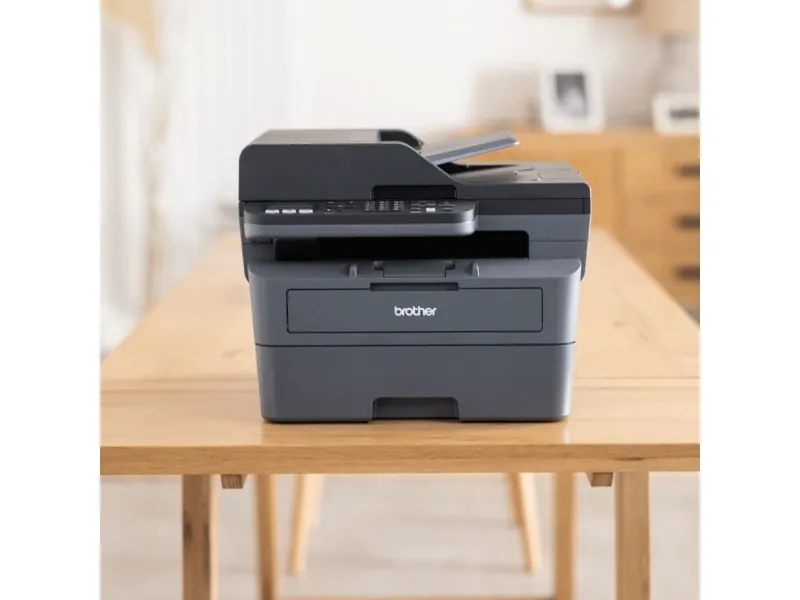Brother MFC-L2827DW - Multifunktionsprinter - S/H - laser - A4/Legal (medie) - op til 32 spm (kopiering) - op til 32 spm (udskriver) - 250 ark - 33.6 Kbps - USB 2.0, LAN, Wi-Fi(n)