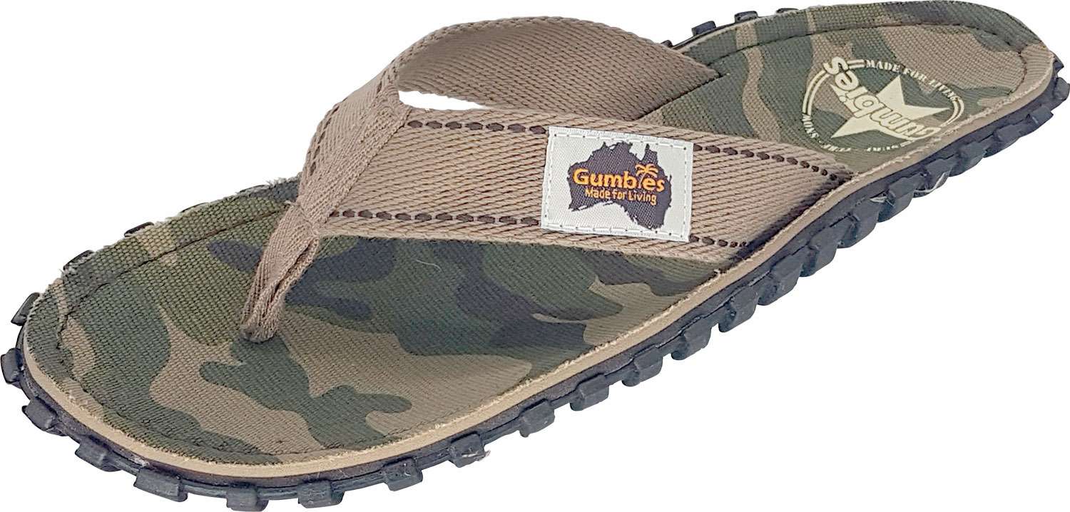 Gumbies Camouflage Zehenstegsandale
