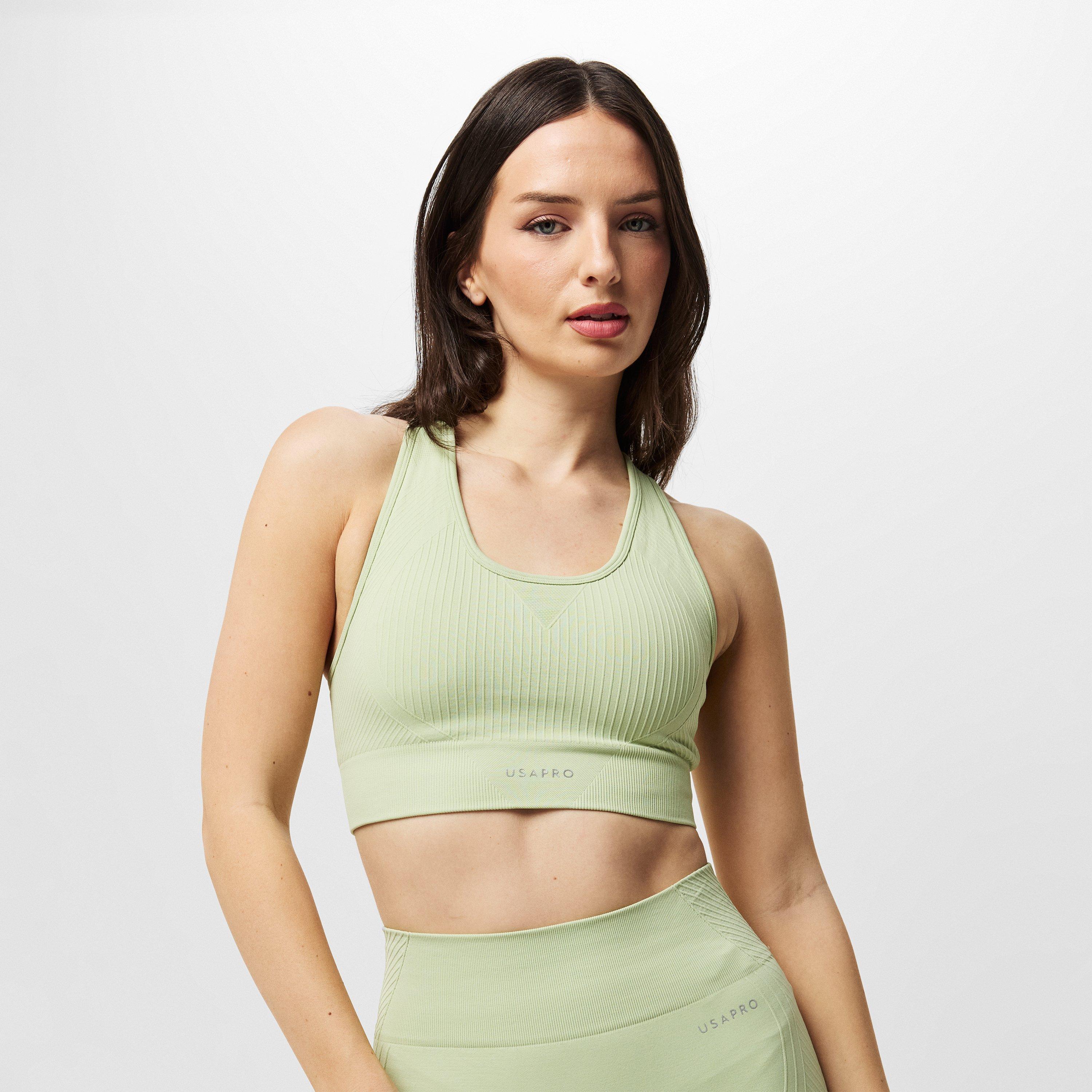 USA Pro UP Seamless Crop Sports Bra
