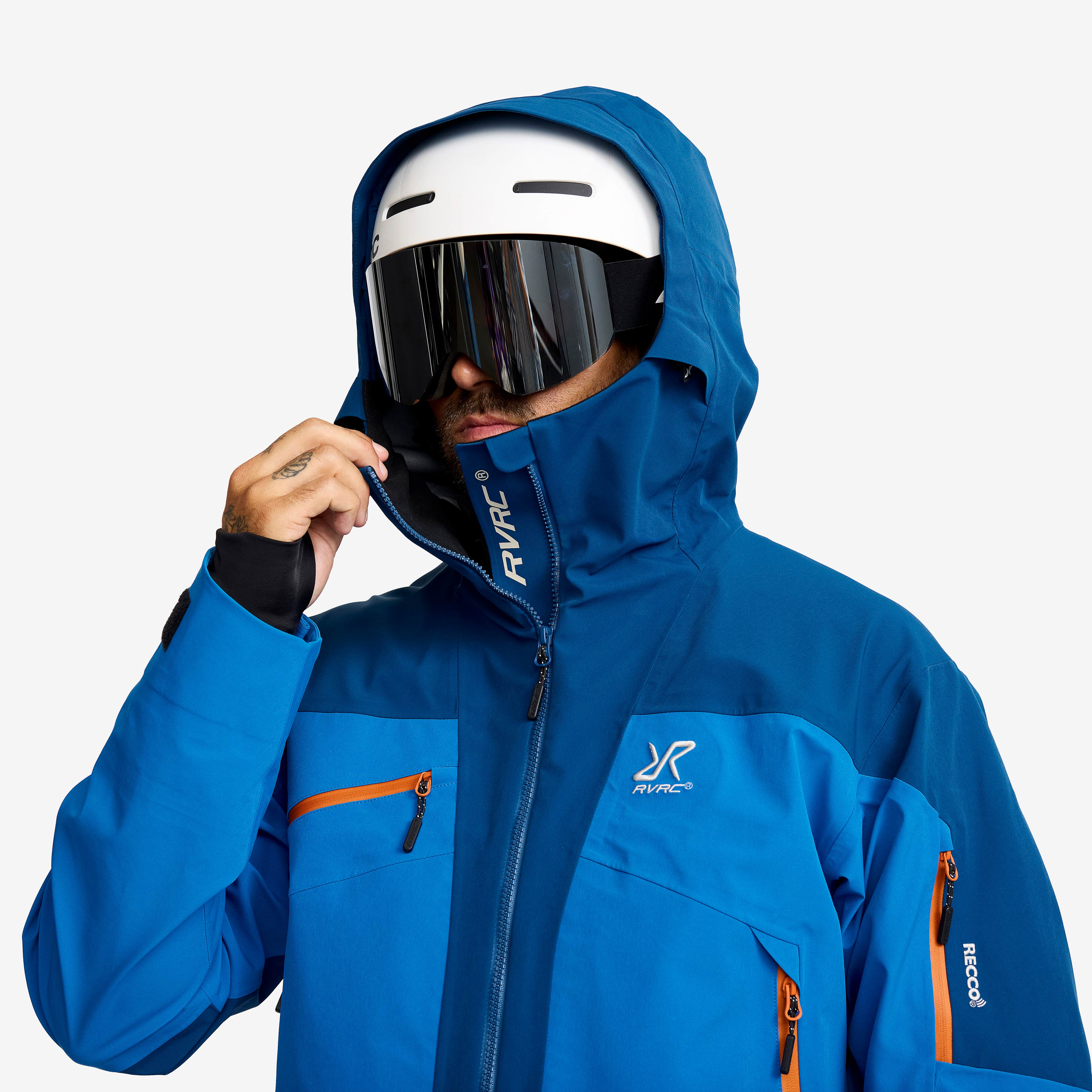 Atlas 3L Ski Jacket Herre Imperial Blue/Blue Opal