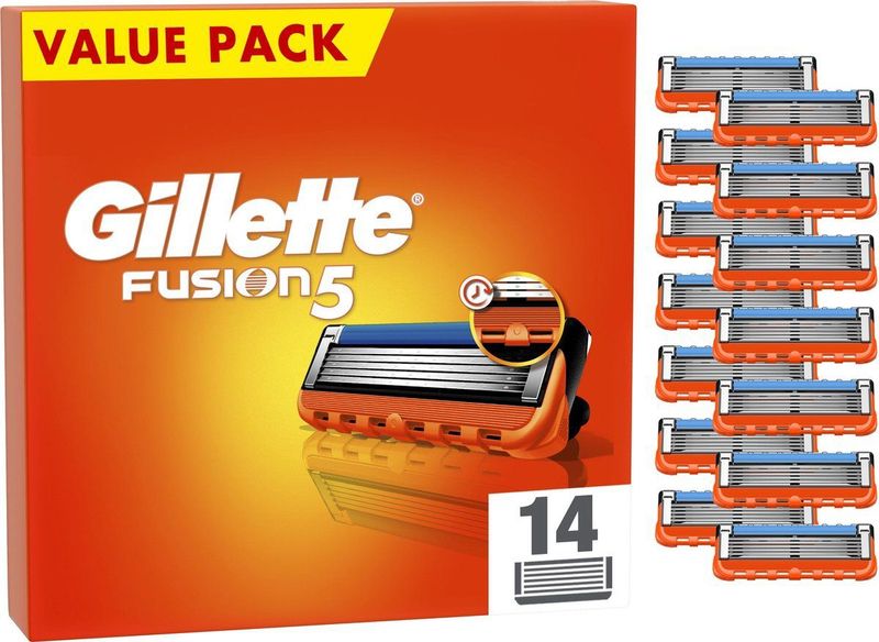 Gillette - Fusion5 - Navulmesjes - 14 Stuks - Voor Mannen