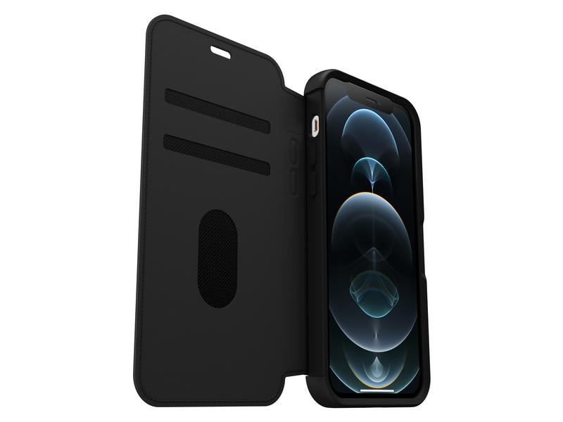 Otterbox Book Cover Strada iPhone 12 / 12 Pro Schwarz Schutzhülle für das Apple iPhone 12/iPhone 12 Pro