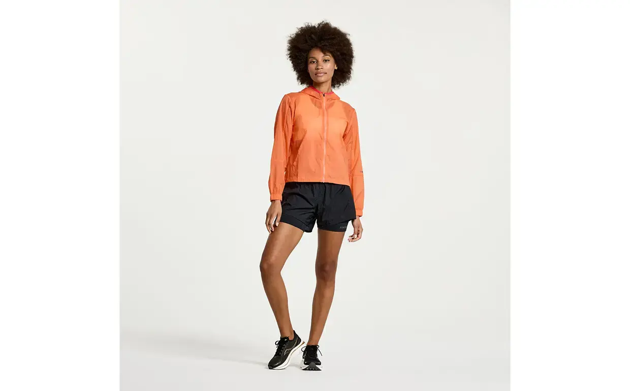 Saucony Elevate Packaway Hardloopjack Roze Dames