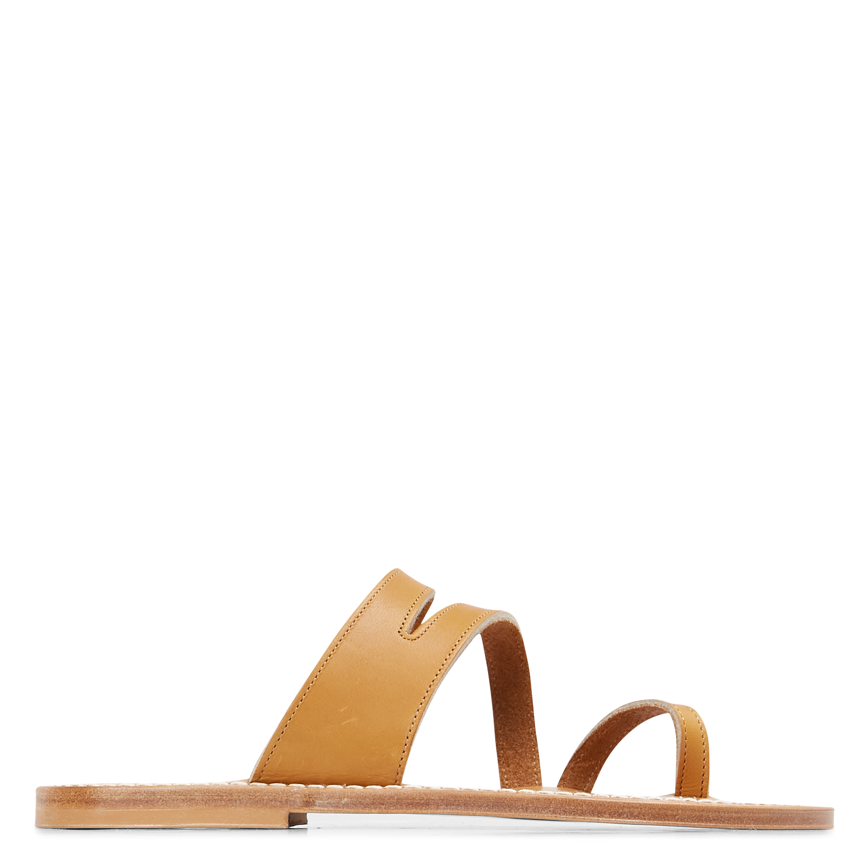 MERCATOR - Sandales plates en cuir | Marron
