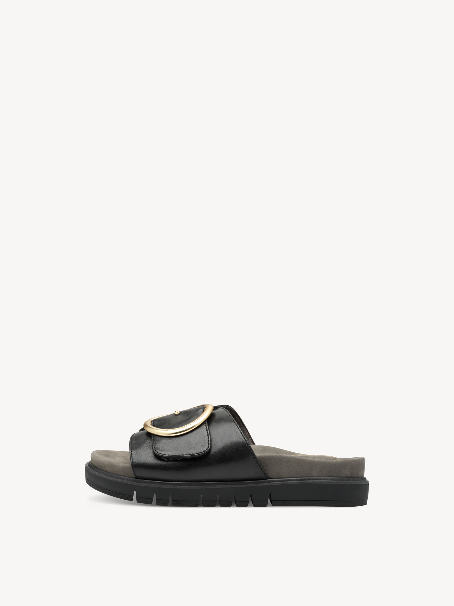 Leren Slipper - zwart