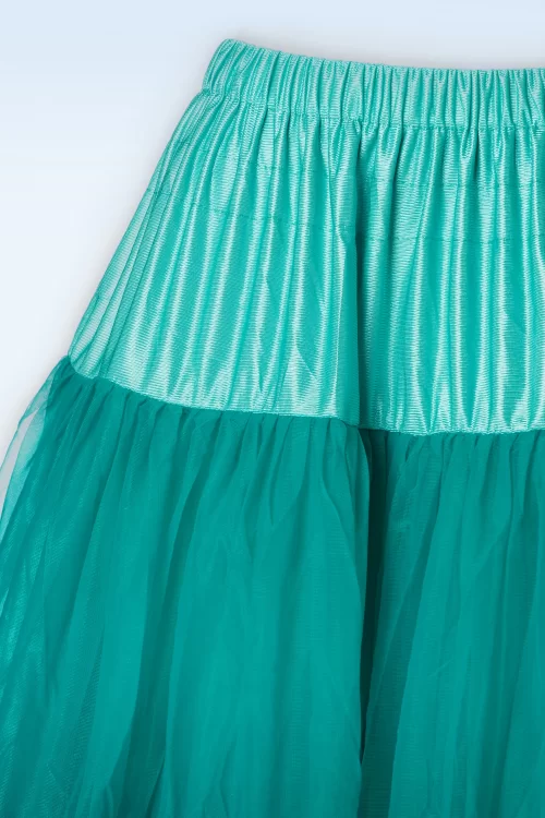 Banned Retro Lola Lifeforms petticoat in turkoois