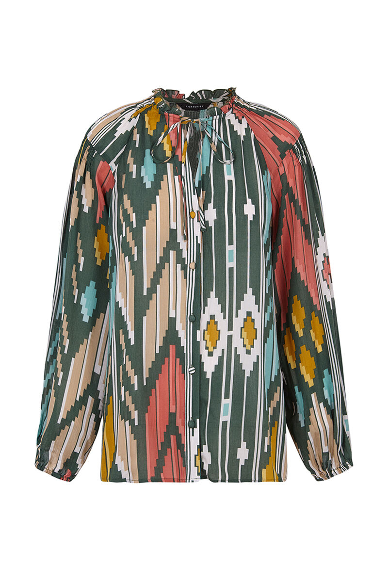 Camisa estampada - Estampa verde