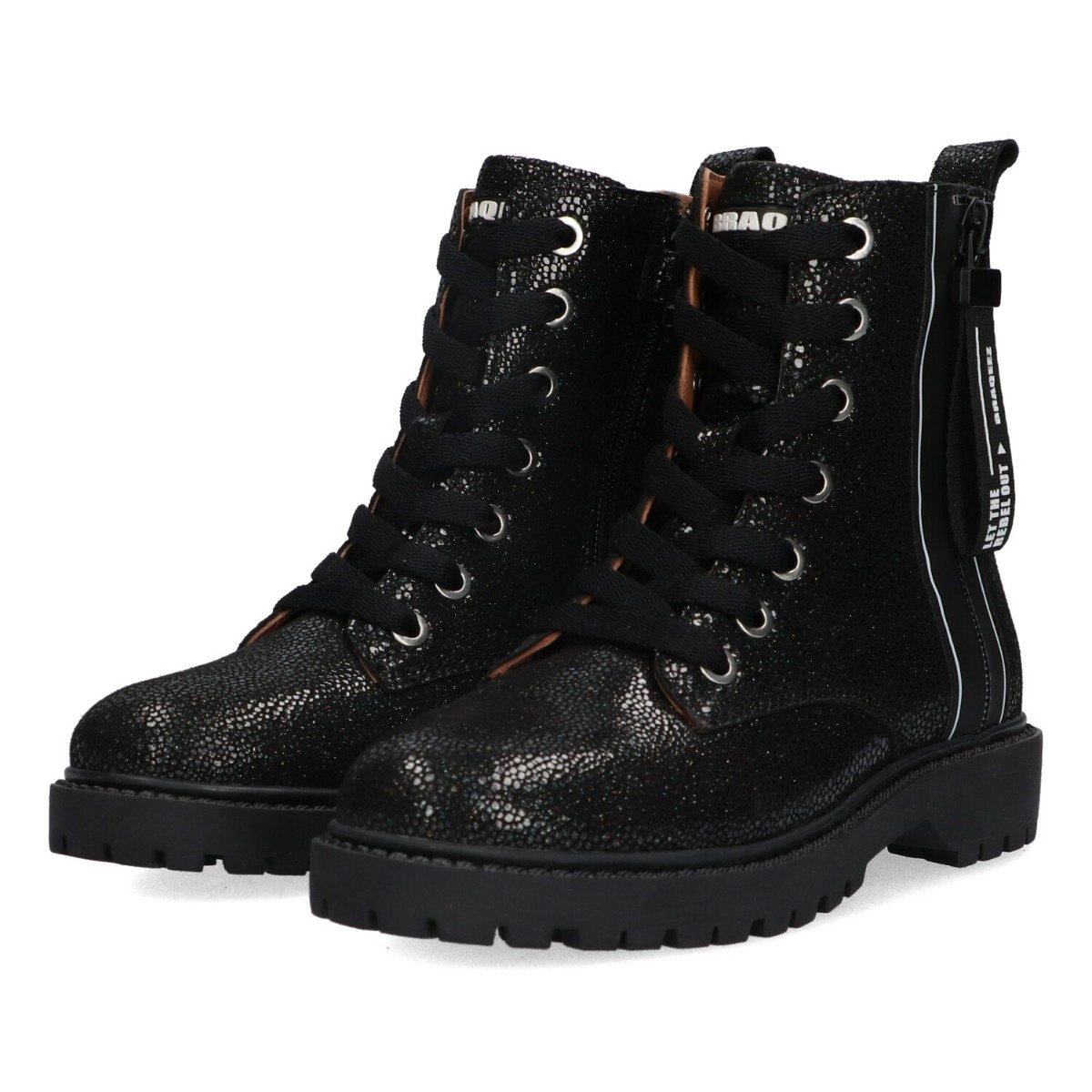 Belle Boot - Biker Boots Braqeez Zilver