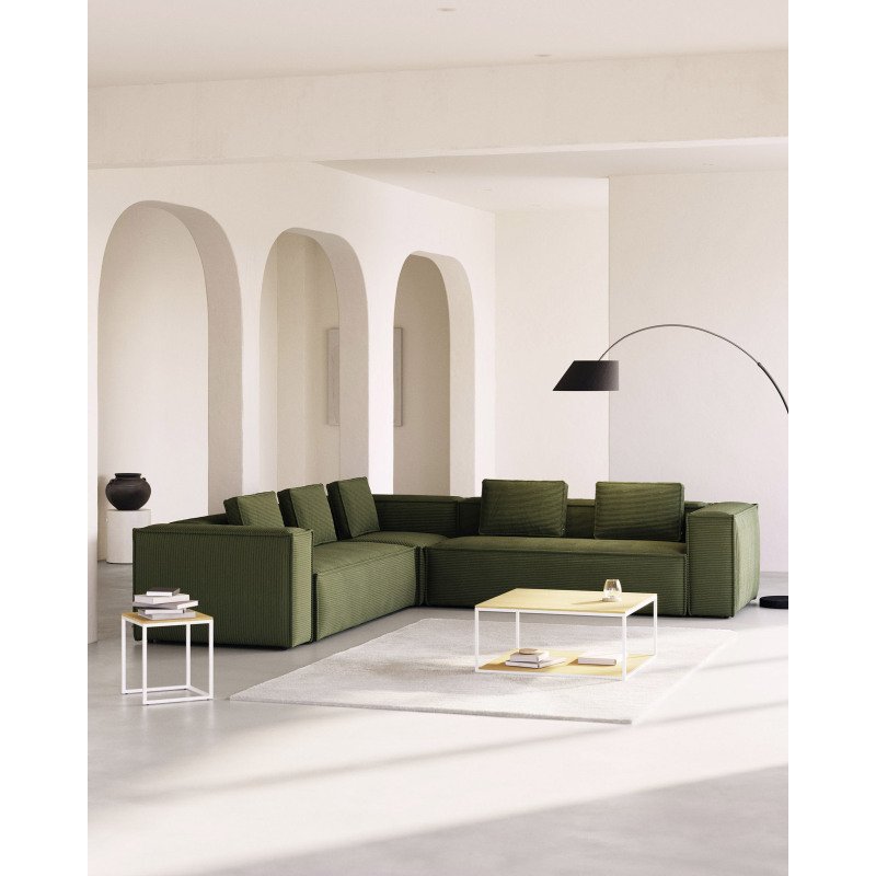 Canapé d’angle Blok 6 places vert 320 x 320 cm