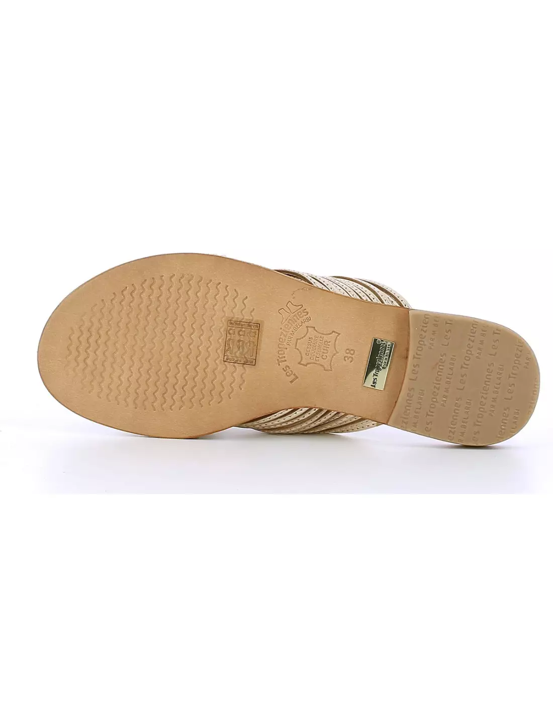 LES TROPEZIENNES HALLOA - Sandales & nu-pieds OR
