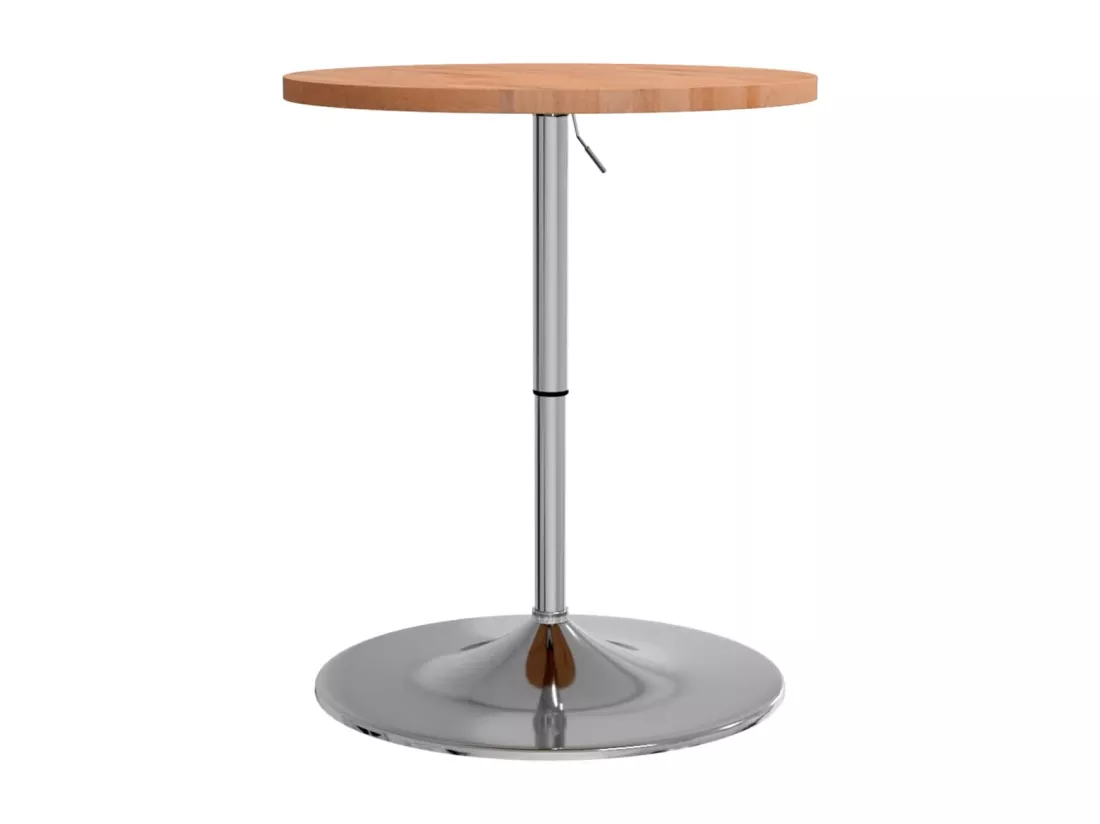Table de bar Ø60x90,5 cm bois massif de hêtre