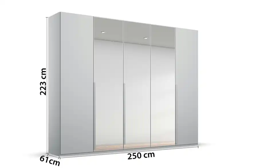 Drehtürenschrank 251 cm 5 Stück
