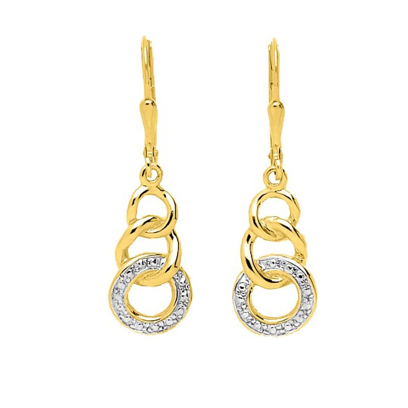 Boucles d'oreilles Femme pendantes - Or 18 Carats