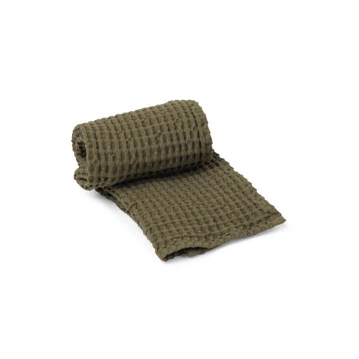 Ferm Living - Organic Handtuch, 50 x 100 cm, olive